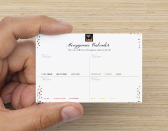 Monygamic Card (Business Card Size)